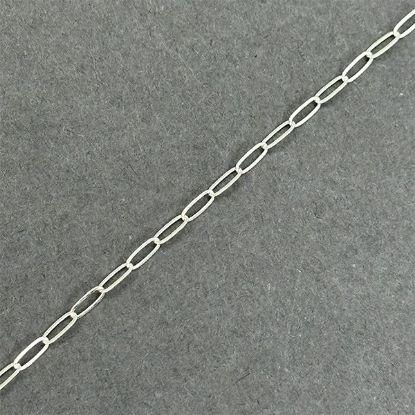 Picture of Sterling Silver Flat Cable Bulk Chain 2mm
