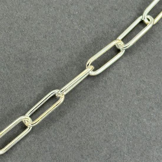 Picture of Sterling Silver Heavy Cable Bulk Chain 6mm, Sold by the Foot