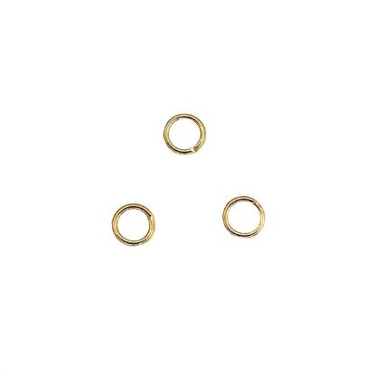 Picture of Gold Plated Round Jump Ring 5mm, Sold per pkg of 50