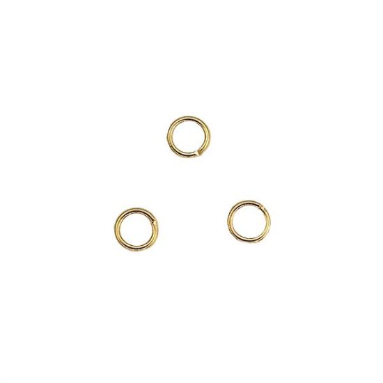 Picture of Gold Plated Round Jump Ring 5mm, Sold per pkg of 50