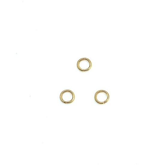 Picture of Gold Plated Round Jump Ring 4mm, Sold per pkg of 50