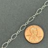 Picture of Sterling Silver Long & Short Bulk Chain 2.7mm, Sold by the Foot