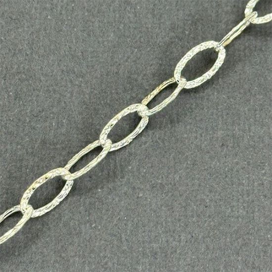 Picture of Sterling Silver Pattern Cable Bulk Chain 6.3mm, Sold by the Foot