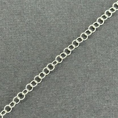 Picture of Sterling Silver Round Cable Bulk Chain 2.9mm, Sold by the Foot