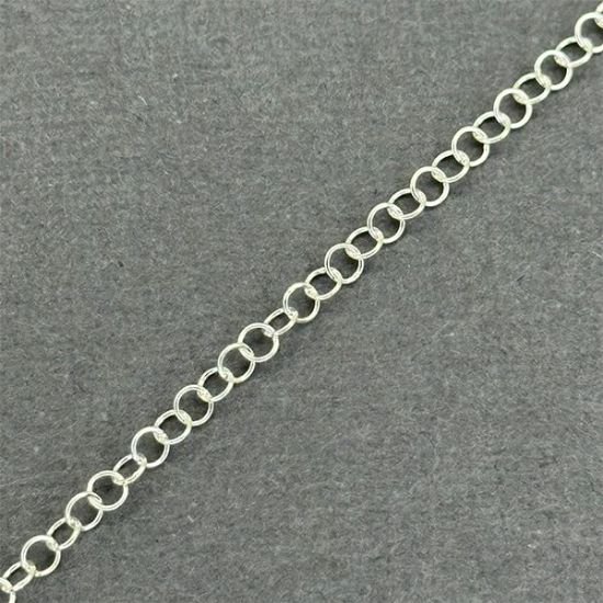 Picture of Sterling Silver Round Cable Bulk Chain 2.9mm, Sold by the Foot