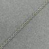 Picture of Sterling Silver Oxidized Cable Stamp Bulk Chain 1.9mm, Sold by the Foot