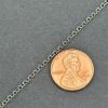 Picture of Sterling Silver Oxidized Cable Stamp Bulk Chain 1.9mm, Sold by the Foot