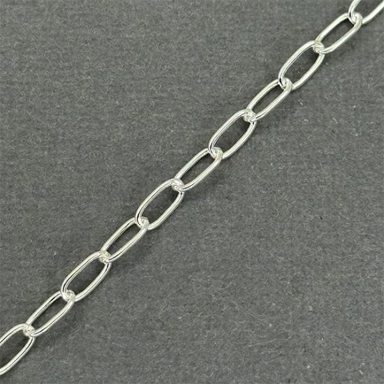 Picture of Sterling Silver Long Cable Chain 3.56mm, Sold by the Foot