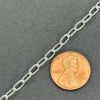 Picture of Beadalon Silver Plated Cable, Elongated Bulk Chain 3.4mm, Sold per 6.5 Foot Lengths
