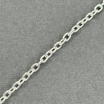 Picture of Silver Plated Cable Chain 3.3mm, Sold per 4 Foot Length