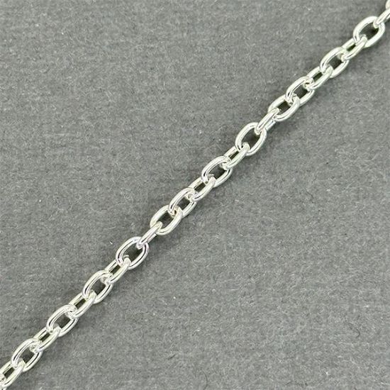 Picture of Silver Plated Cable Chain 3.3mm, Sold per 4 Foot Length
