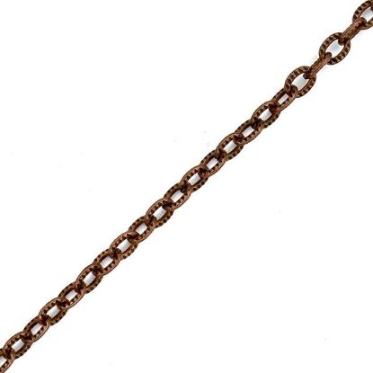 Picture of Antique Copper Plated Bulk Cable Chain 3mm<br />4 Foot Length