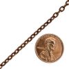 Picture of Antique Copper Plated Bulk Cable Chain 3mm<br />4 Foot Length