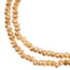 Picture of Crystal Lane 1.5x2.5mm Opaque Light Champagne Luster Rondelle, 2 Strand 7" Strands