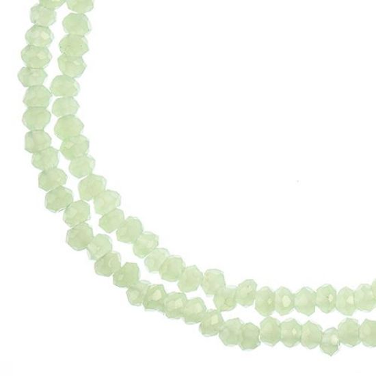 Picture of Crystal Lane 1.5x2.5mm Opaque Light Cream Rondelle, 2 Strand 7" Strands