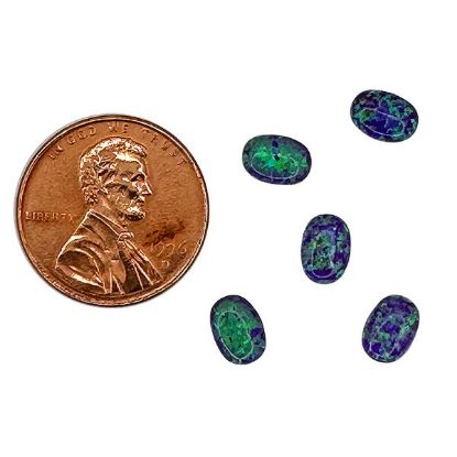 Picture of Imitation Amethyst Opal, Oval Cabochon, 5x7mm