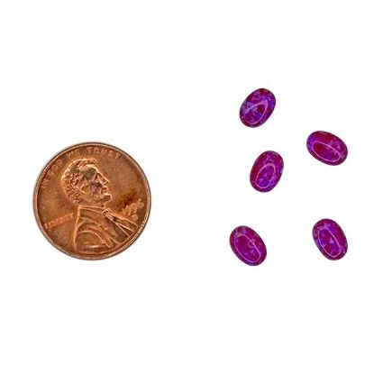 Picture of Imitation Sleepy Water Lily Opal, Oval Cabochon, 5x7mm