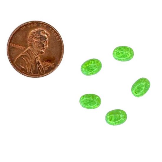 Picture of Imitation Spring Bud Opal, Oval Cabochon, 5x7mm