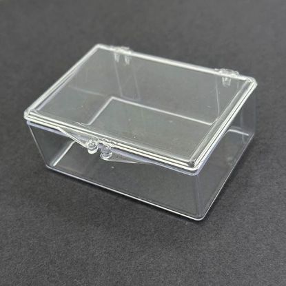 Picture of Clear Plastic Hindged Box, 2-7/8" W x 2" L x 1" D, Sold individually