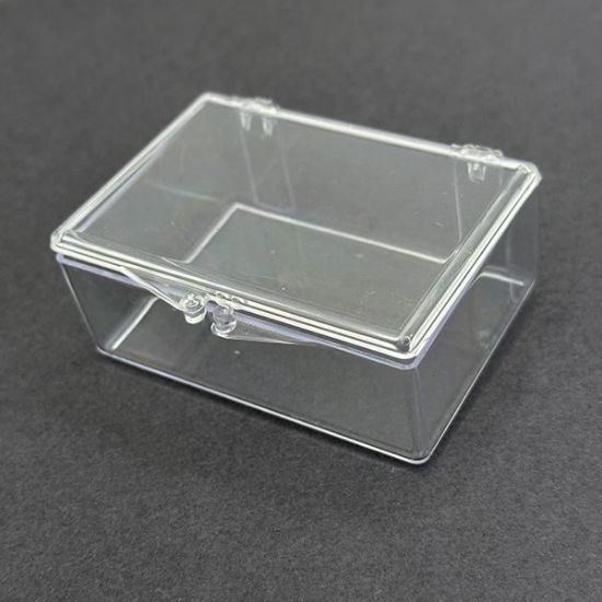 Picture of Clear Plastic Hindged Box, 2-7/8" W x 2" L x 1" D, Sold individually