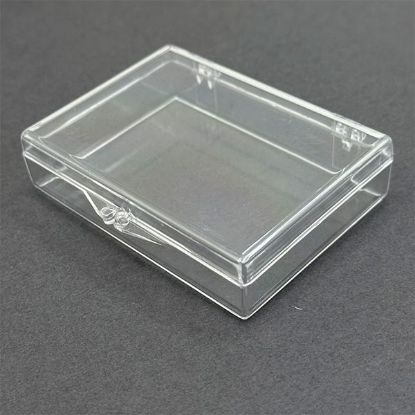 Picture of Clear Plastic Hinged Box, 3-1/2" W x 2-9/16" L x 3/4" D, Sold individually