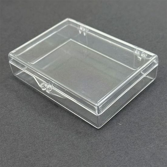Picture of Clear Plastic Hinged Box, 3-1/2" W x 2-9/16" L x 3/4" D, Sold individually