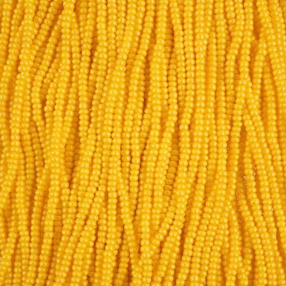 Picture of Size 10/0, Preciosa Czech Seed Beads, PermaLux Dyed Chalk Dark Yellow, Sold by the Hank