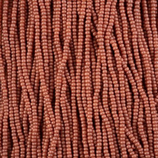 Picture of Size 10/0, Preciosa Czech Seed Beads, PermaLux Dyed Chalk Light Brown, Sold by the Hank