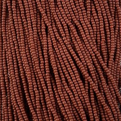 Picture of Size 10/0, Preciosa Czech Seed Beads, PermaLux Dyed Chalk Brown, Sold by the Hank