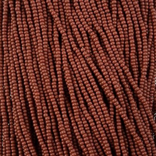 Picture of Size 10/0, Preciosa Czech Seed Beads, PermaLux Dyed Chalk Brown, Sold by the Hank