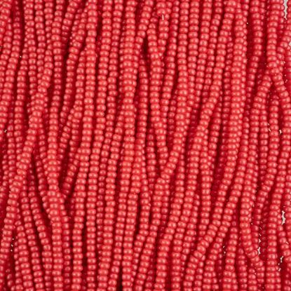 Picture of Size 10/0, Preciosa Czech Seed Beads, PermaLux Dyed Chalk Red, Sold by the Hank