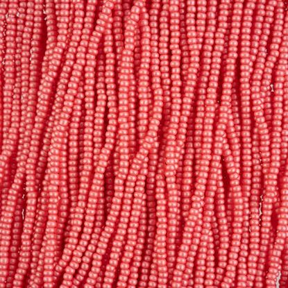 Picture of Size 10/0, Preciosa Czech Seed Beads, PermaLux Dyed Chalk Pink, Sold by the Hank