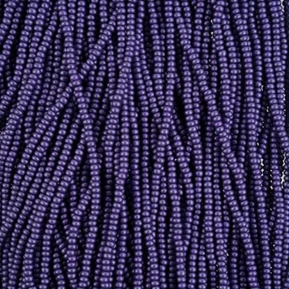 Picture of Size 10/0, Preciosa Czech Seed Beads, PermaLux Dyed Chalk Dark Violet, Sold by the Hank