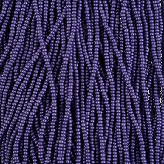 Picture of Size 10/0, Preciosa Czech Seed Beads, PermaLux Dyed Chalk Dark Violet, Sold by the Hank