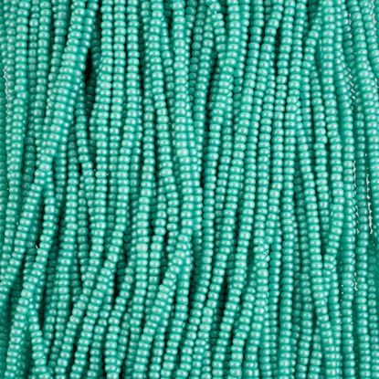 Picture of Size 10/0, Preciosa Czech Seed Beads, PermaLux Dyed Chalk Mint, Sold by the Hank