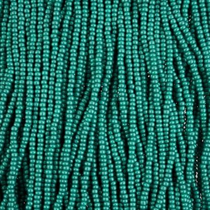 Picture of Size 10/0, Preciosa Czech Seed Beads, PermaLux Dyed Chalk Sea Green, Sold by the Hank