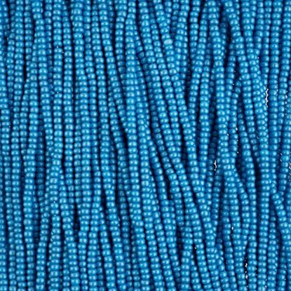 Picture of Size 10/0, Preciosa Czech Seed Beads, PermaLux Dyed Chalk Dark Turquoise, Sold by the Hank