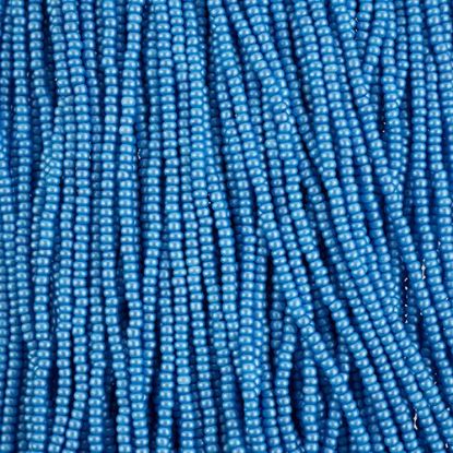 Picture of Size 10/0, Preciosa Czech Seed Beads, PermaLux Dyed Chalk Light Blue, Sold by the Hank