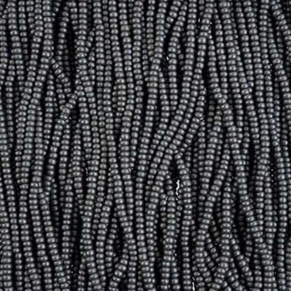 Picture of Size 10/0, Preciosa Czech Seed Beads, PermaLux Dyed Chalk Grey, Sold by the Hank