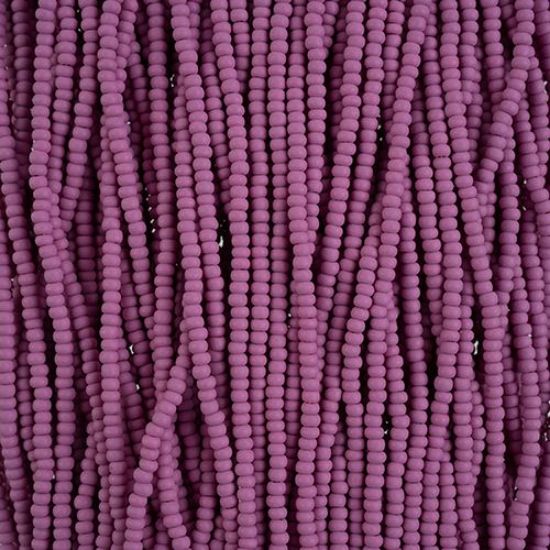 Picture of Size 10/0, Preciosa Czech Seed Beads, PermaLux Dyed Chalk Purple Matte, Sold by the Hank