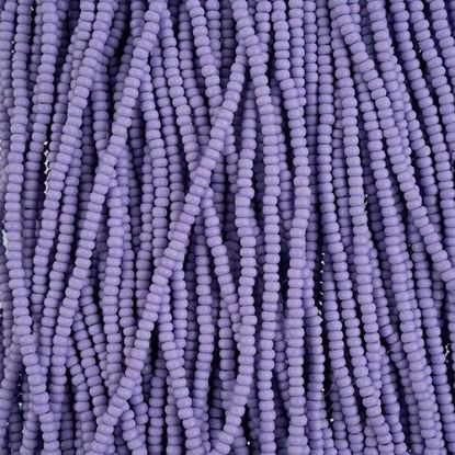 Picture of Size 10/0, Preciosa Czech Seed Beads, PermaLux Dyed Chalk Lavender Matte, Sold by the Hank