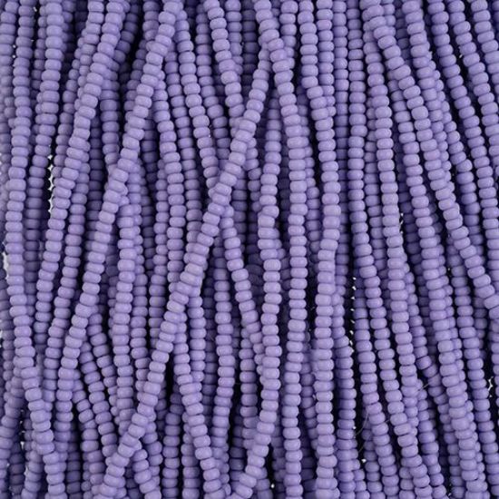 Picture of Size 10/0, Preciosa Czech Seed Beads, PermaLux Dyed Chalk Lavender Matte, Sold by the Hank