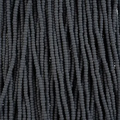 Picture of Size 10/0, Preciosa Czech Seed Beads, PermaLux Dyed Chalk Grey Matte, Sold by the Hank
