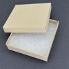 Picture of Oatmeal Groove Cotton Filled Gift Box, 3-1/2" W x 3-1/2 L x 1" H, Sold individually.