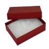 Picture of Brick Red Cotton Filled Gift Box, 3-1/16" W x 2-3/25" L x 1" H, Sold individually.