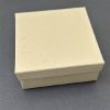 Picture of Oatmeal Groove Cotton Filled Gift Box, 3-1/2" W x 3-1/2" L x 1-1/2" H, Sold individually.