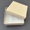 Picture of Oatmeal Groove Cotton Filled Gift Box, 3-1/2" W x 3-1/2" L x 1-1/2" H, Sold individually.