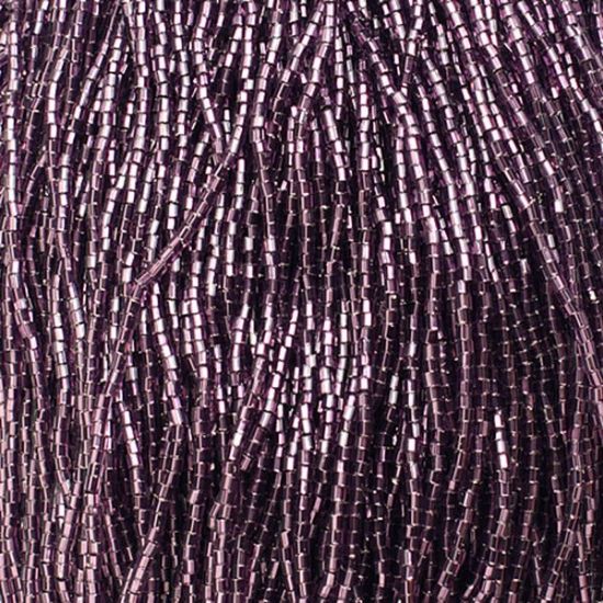 Picture of 2-Cut Size 10/0, Preciosa Czech Seed Bead, Silver-Lined Dark Purple , Sold by the Hank