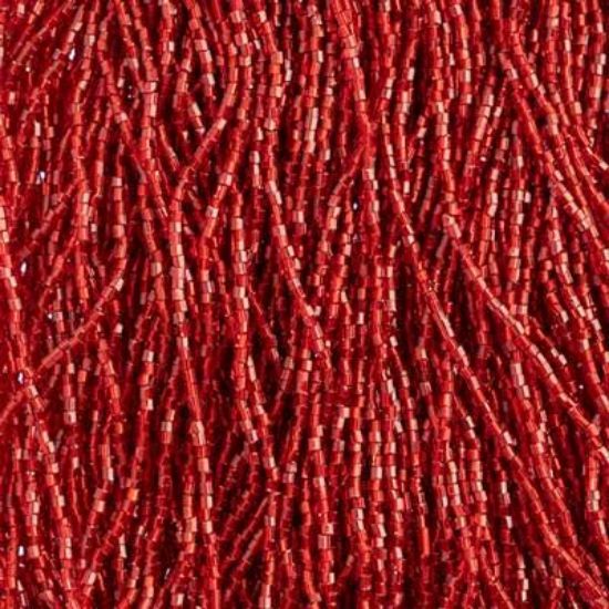 Picture of 2-Cut Size 10/0, Preciosa Czech Seed Bead, Silver-Lined Light Red, Sold by the Hank
