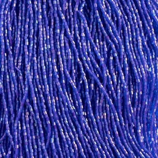 Picture of 2-Cut Size 10/0, Preciosa Czech Seed Bead, Opaque Purple Aurora Borealis, Sold by the Hank
